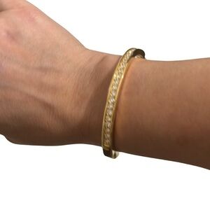 Roman gold with rhinestone bracelet #027